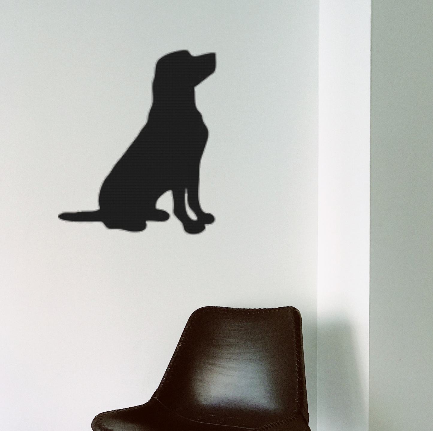 Dog silhouette - Metal Wall Art