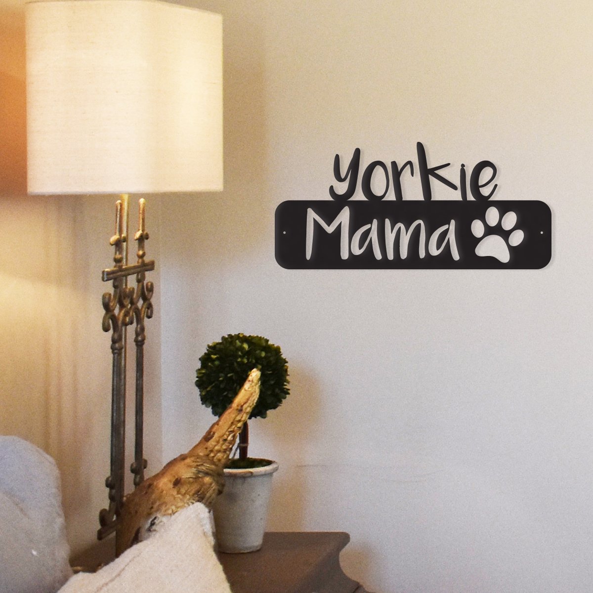 Completely Customisable Dog Mama Metal Wall Art